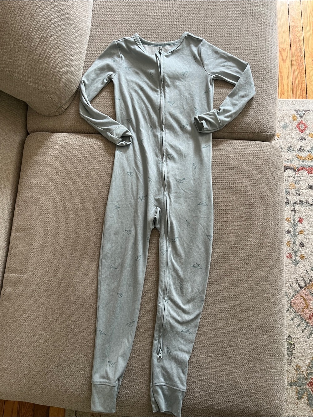 💙5 for $10💙 Cloud Island Kids One-Piece Zipper Pajamas paper plane 5t